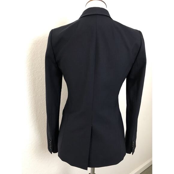 J. Crew 1035 Blazer Jacket Single Breast Wool Spandex Blue - Picture 6 of 10